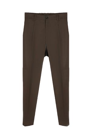 Brown virgin wool blend Riccardo trousers BE ABLE | RICCARDOCCMLRMORO